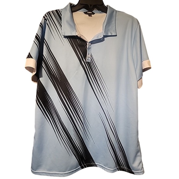Ouku Other - Ouku Shirt Mens XL Blue Polo Short Sleeve California Black